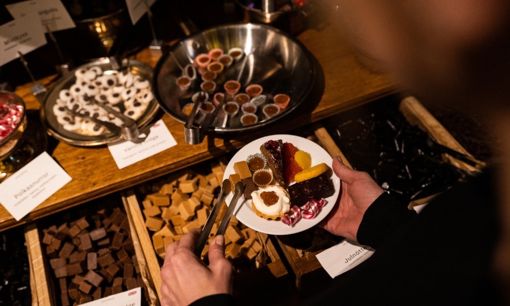 julbordets desserter på ulriksdals värdshus