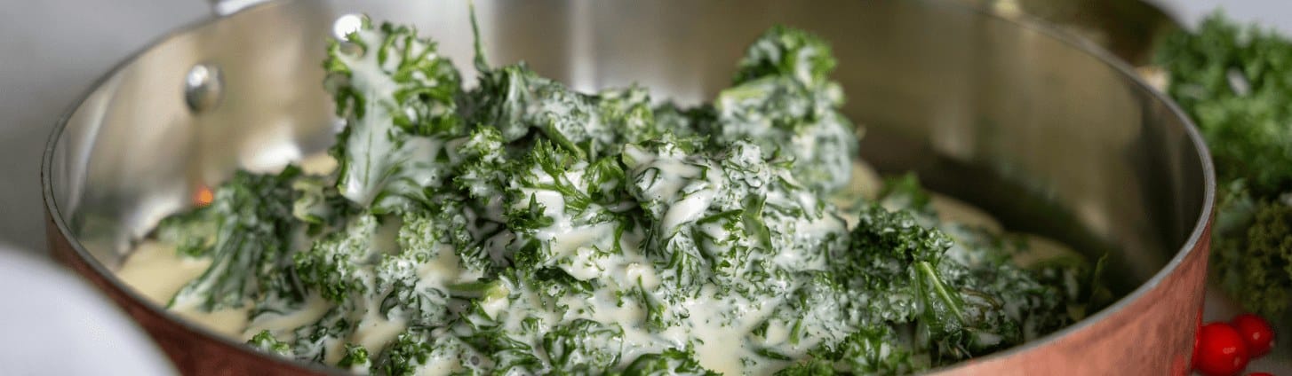 Recept på Ulriksdals Värdshus gräddstuvade grönkål